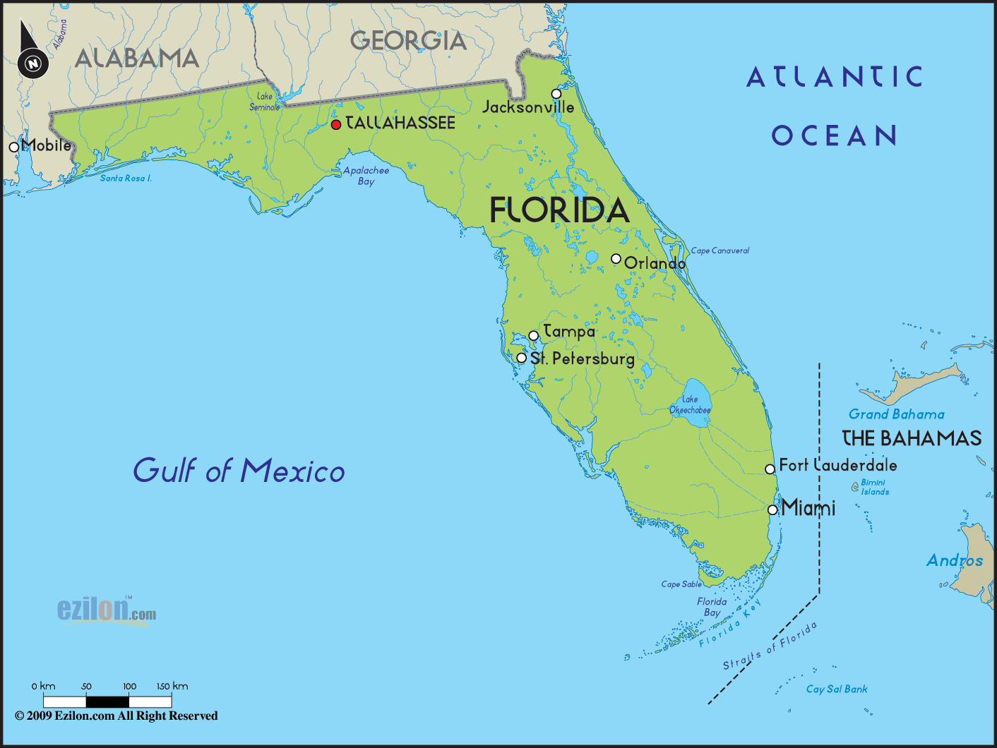 Florida Map Travelsfinderscom