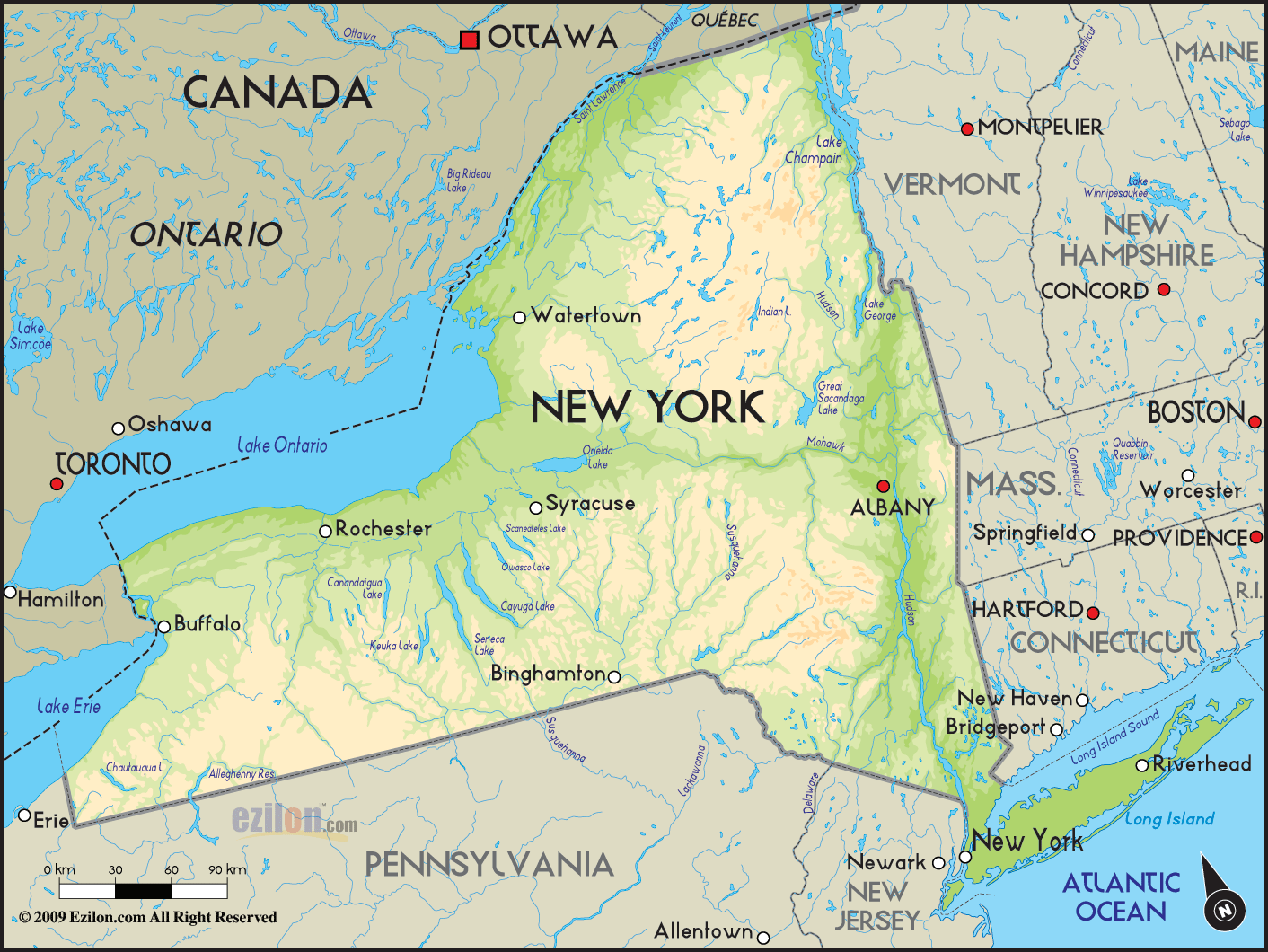 Funny Map Of New York Map