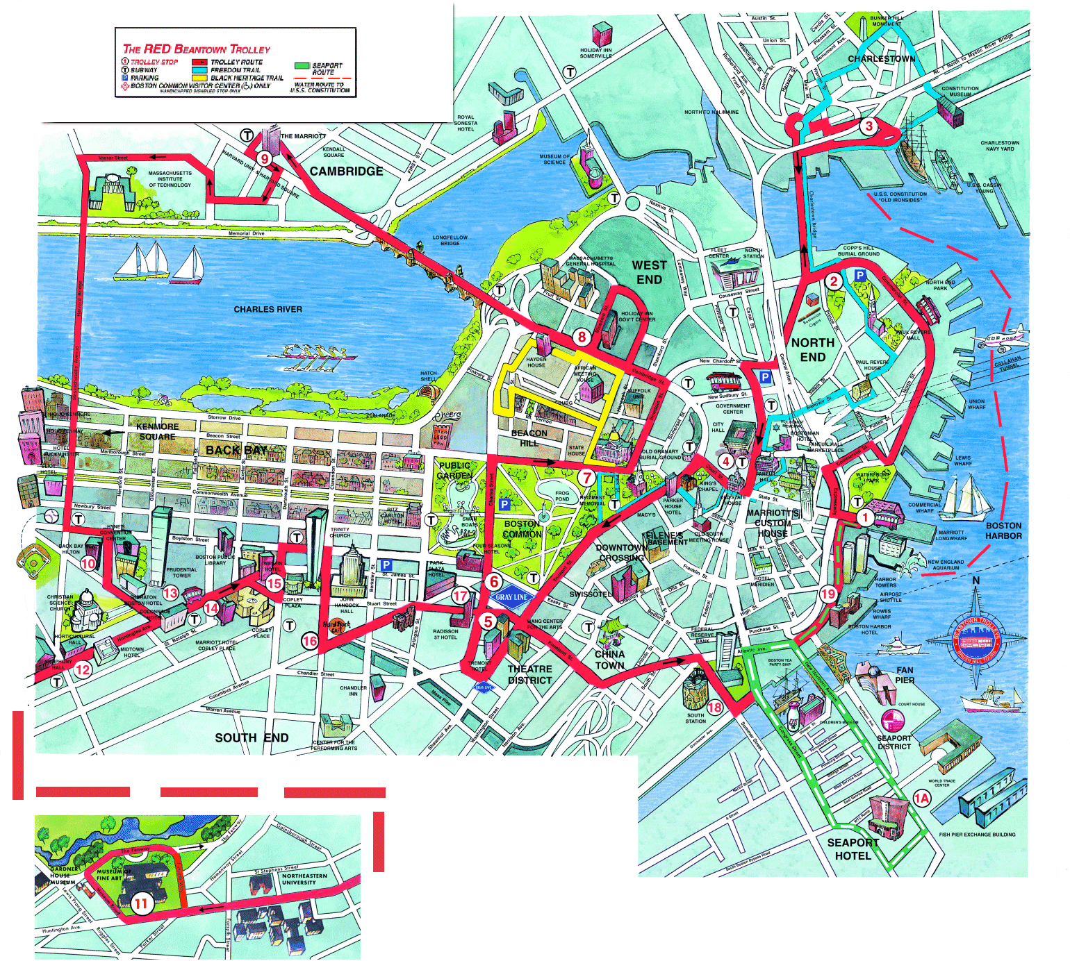 Boston Map TravelsFinders Com