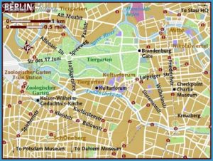 Berlin Map Tourist Attractions - TravelsFinders.Com