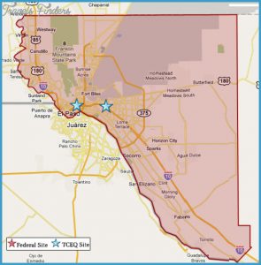 El Paso Map - TravelsFinders.Com