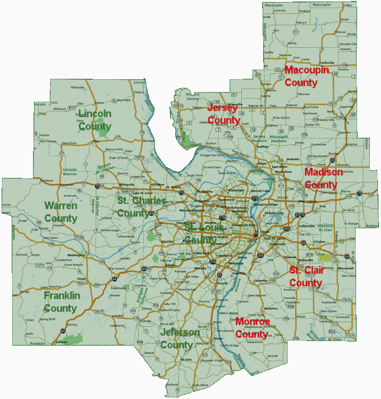 St Louis Metro Map Travelsfinders Com