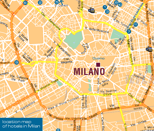 Milan Map - TravelsFinders.Com