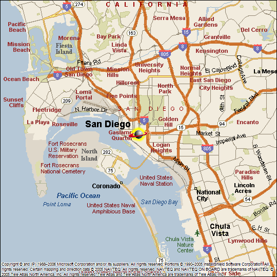 San Diego Map Travelsfinderscom