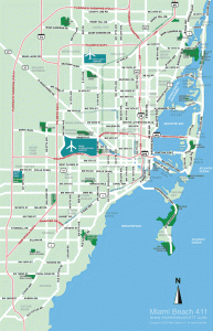 Miami Map Tourist Attractions - Travelsfinders.com