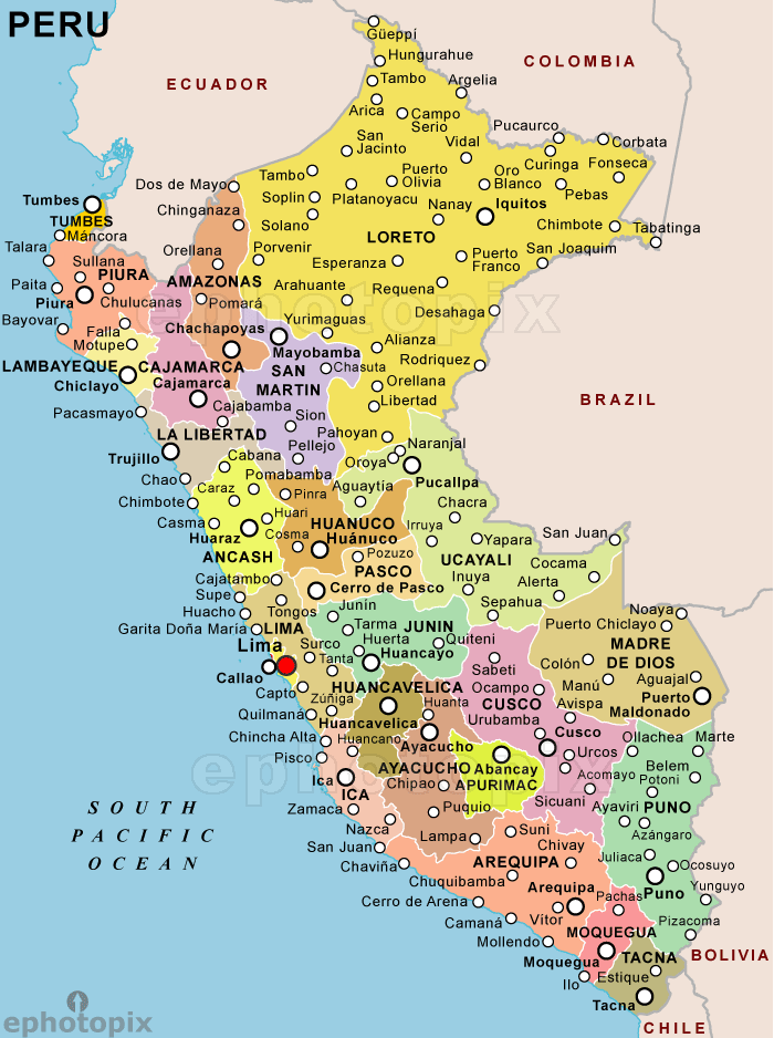 Peru Map Travelsfinderscom