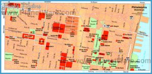 Philadelphia Map Tourist Attractions - TravelsFinders.Com
