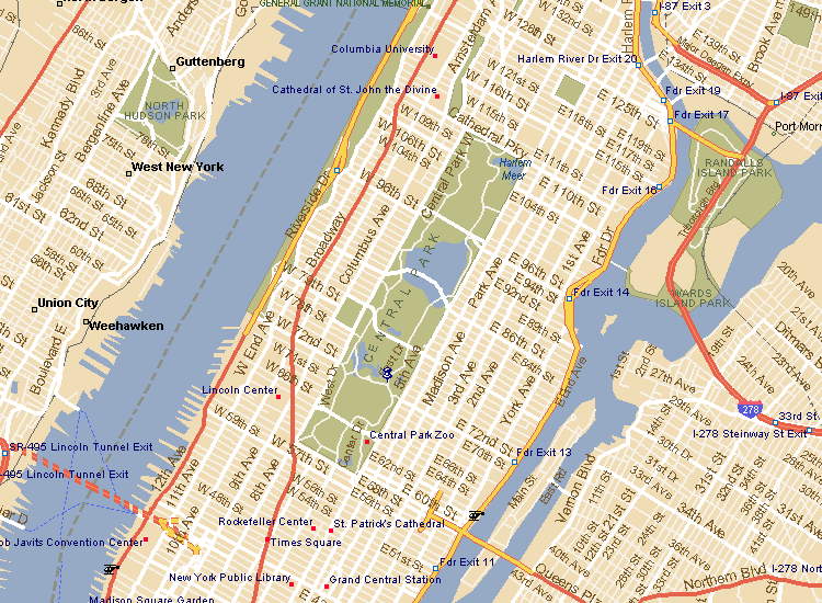 New York map printable