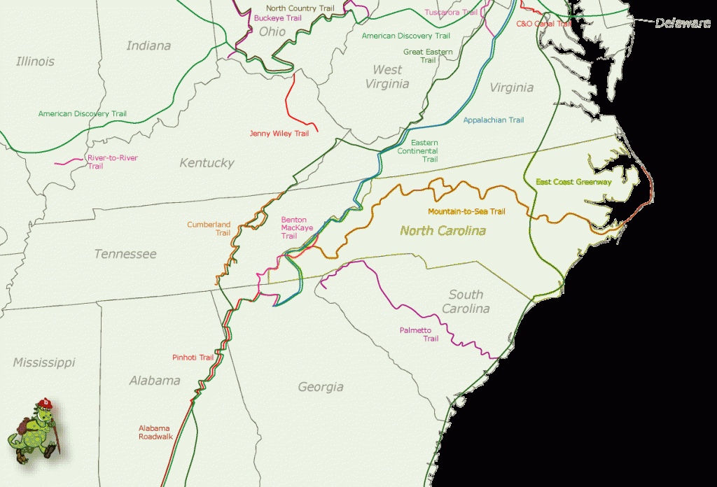 Appalachian Trail Map North Carolina 6 1024x696 