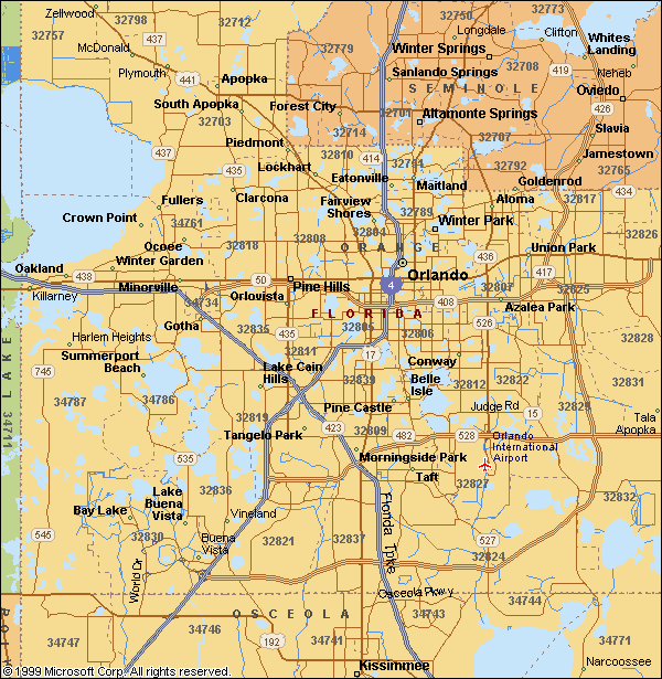 Florida Metro Map Travelsfinderscom