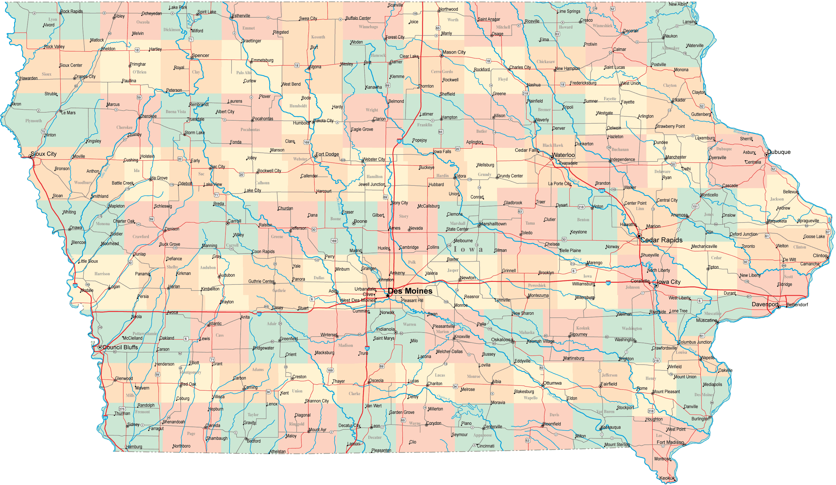 Iowa Map 3 