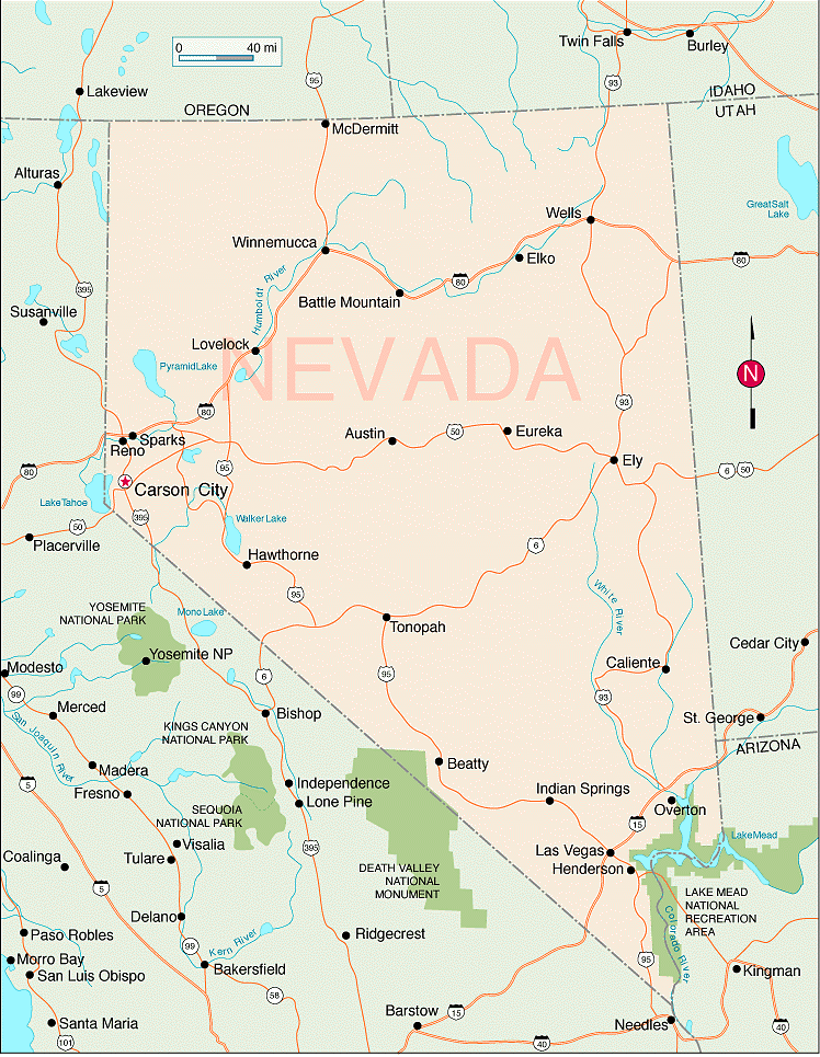Nevada Map 5 