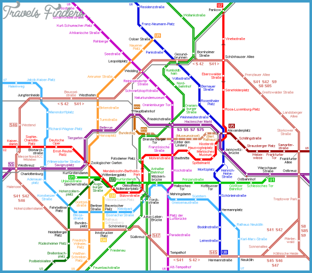 Berlin Subway Map Travelsfinderscom