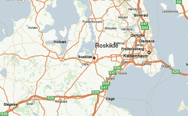ROSKILDE MAP - TravelsFinders.Com