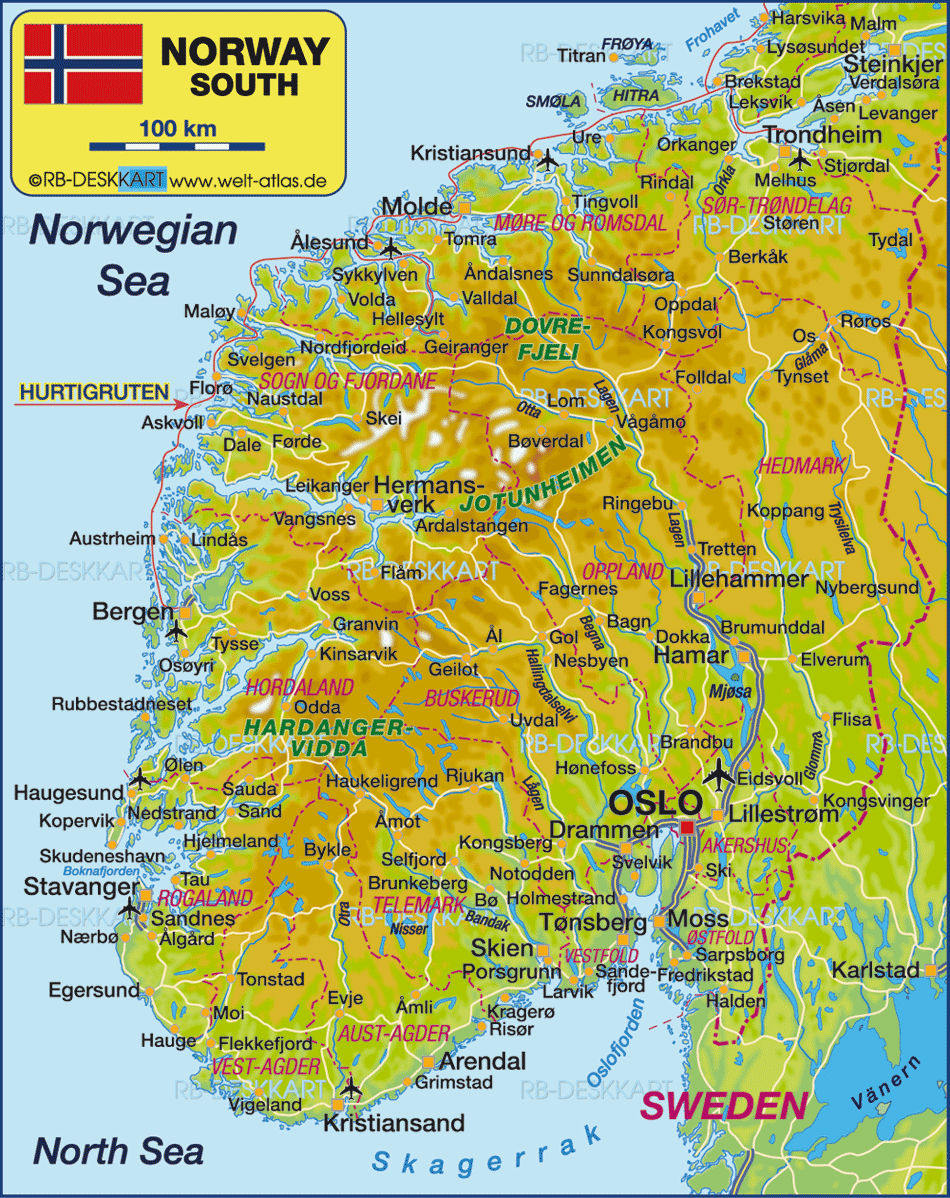 Roros Norway Map - TravelsFinders.Com