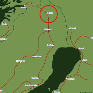 Kiruna Sweden Map - TravelsFinders.Com