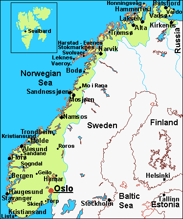 Mo i Rana Norway Map - TravelsFinders.Com