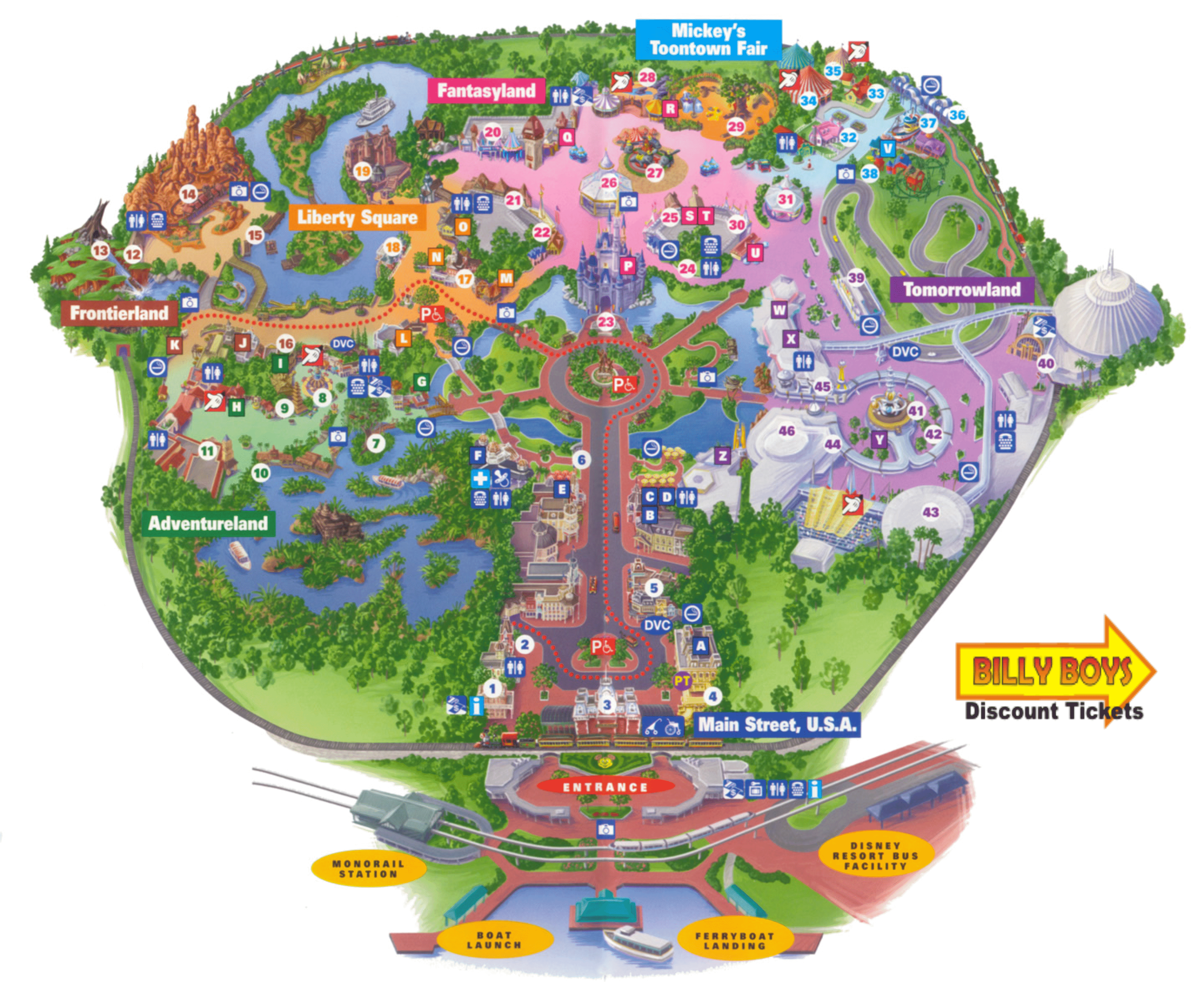 Disney Park Map