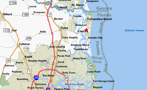 Amelia Island Map 5 