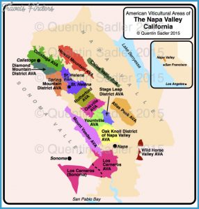 Napa Valley Map - TravelsFinders.Com