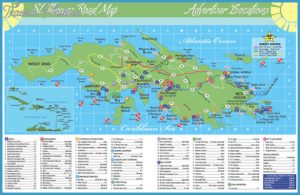 st thomas cruise port map