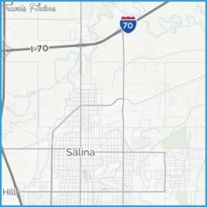 Salina Kansas Map - TravelsFinders.Com