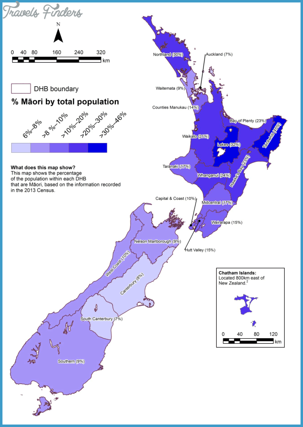 Population Map Of New Zealand TravelsFinders Com