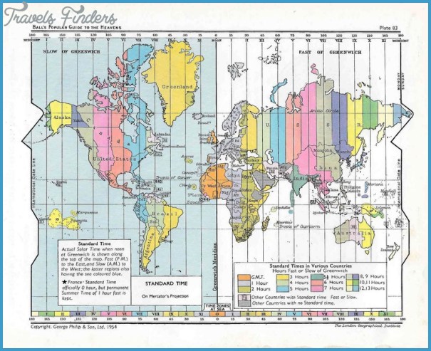 Greenwich Time Zone Map TravelsFinders Com