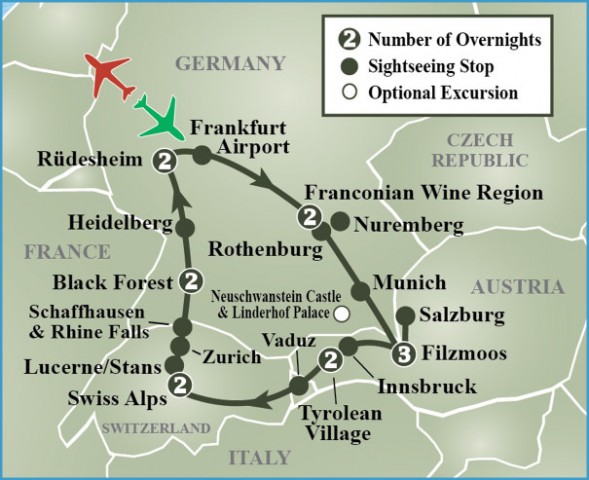 Map Of Germany And Austria 4 