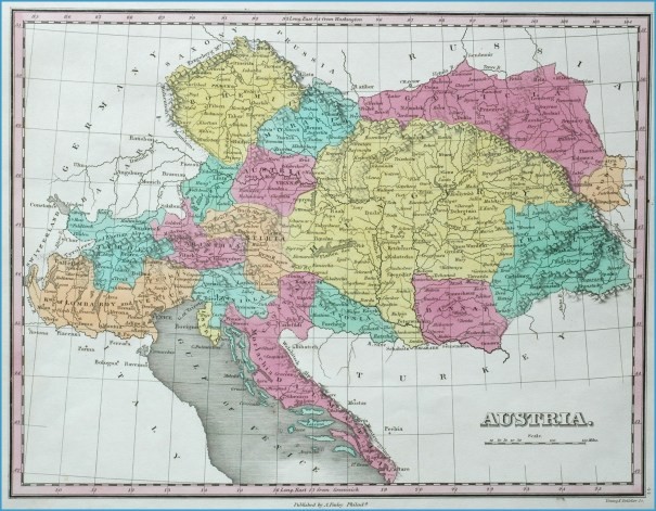 Map Of Hungary And Austria 13 