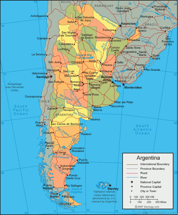 Argentina political map