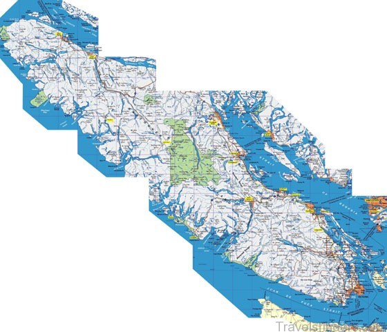 Detailed map of Vancouver 2