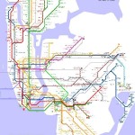 Detailed metro map of New York - download for print out
