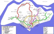 Detailed metro map of Singapore - download for print out