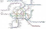 Detailed metro map of Vienna - download for print out
