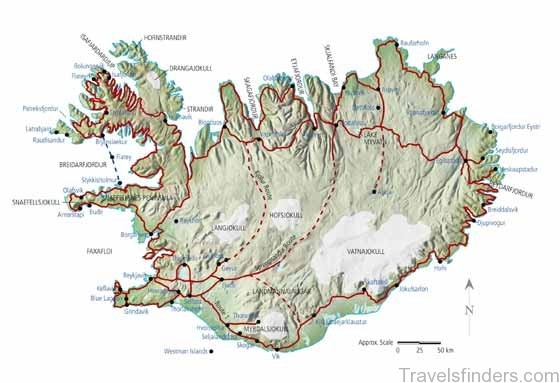 Large map of Iceland