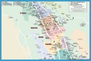 Map Of Napa Valley - TravelsFinders.Com