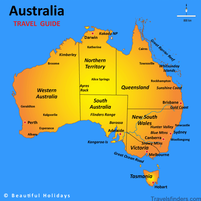 Melbourne Australia Map And Travel Guide 8 