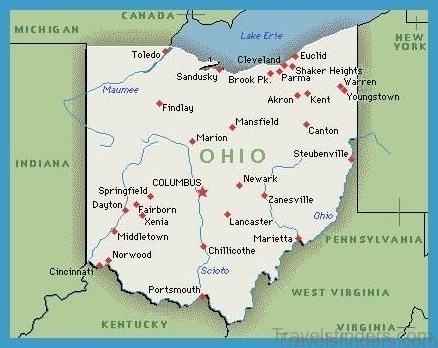 Ohio Map And Travel Guide Travelsfinders Com