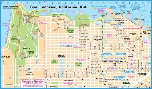 Another San Francisco Chinatown Map from TravelsFinders