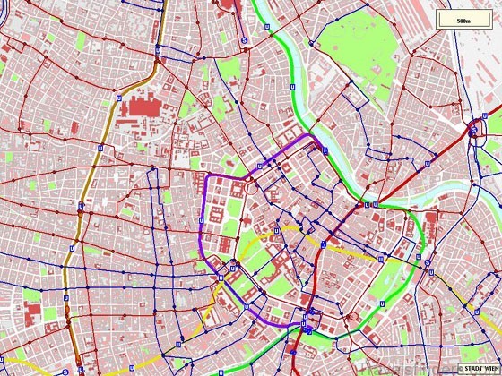 Detailed map of Vienna 2