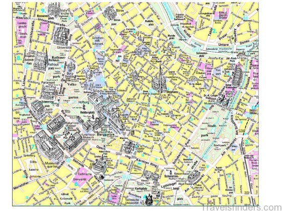 Detailed map of Vienna 4