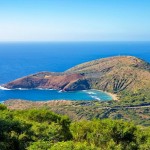 View from the top of Koko Crater Railway Trail