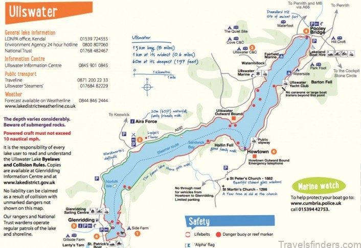 map of ullswater camping in ullswater 1