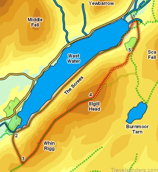map of wast water swimming and camping review of wast water3