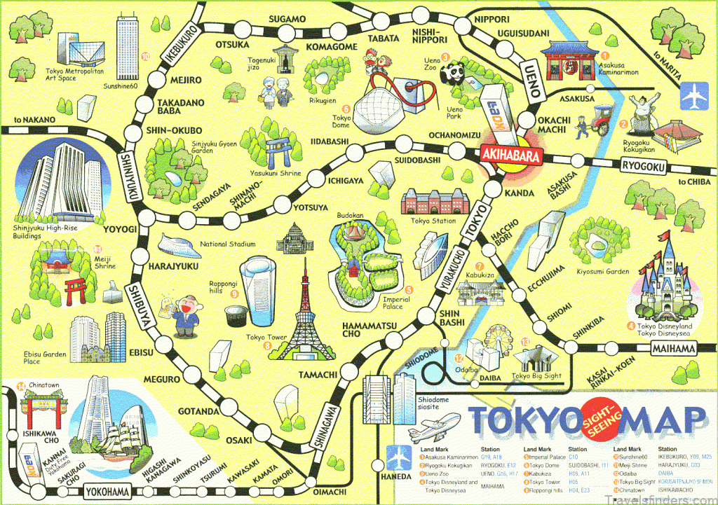 tokyo map japan visitor japan travel guide