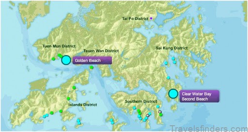 hong kong maps clear water bay beach streets roads and transport 5