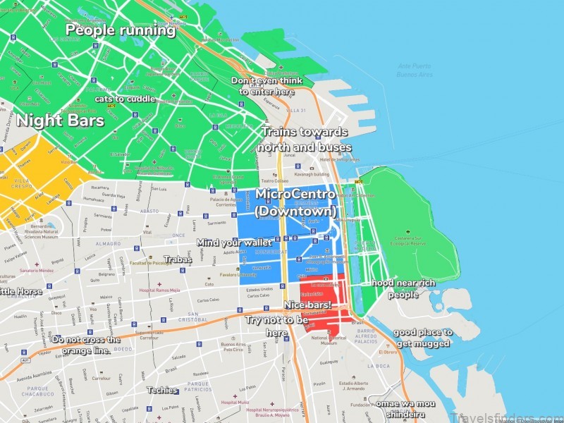 top 10 attractions in buenos aires buenos aires neighborhood map
