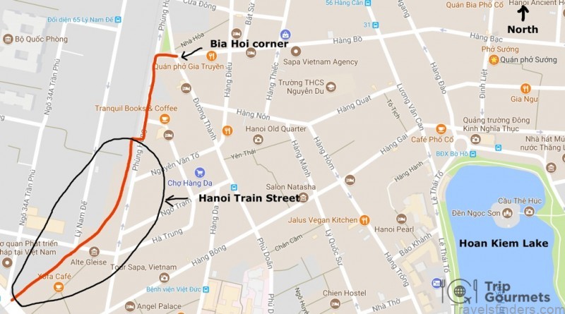 Experience Hanoi Train Street - With a Map included
