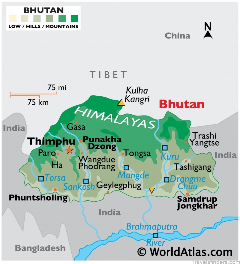 map of paro rinpung dzong paro 4